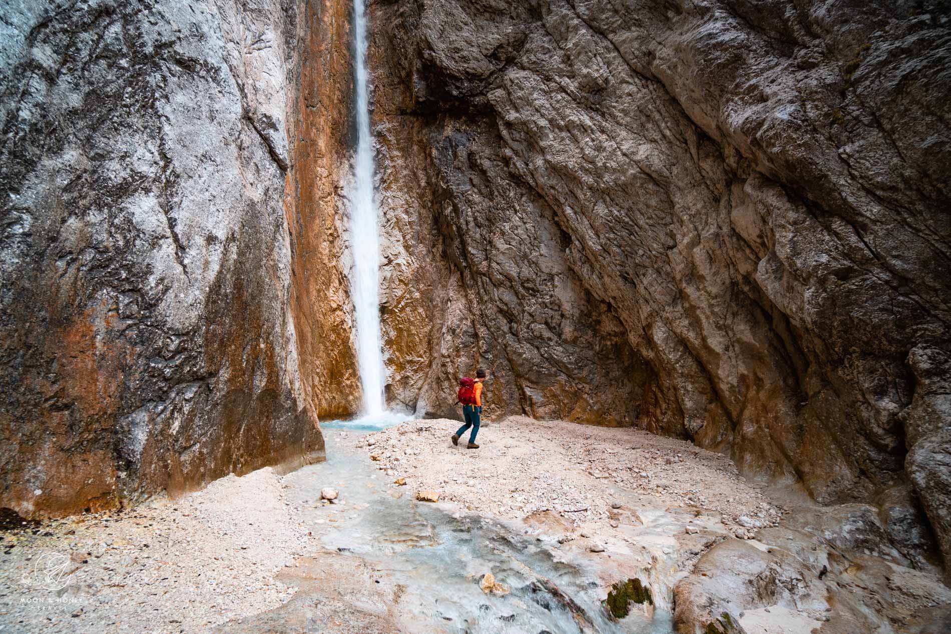 Upper Martuljek Waterfall, Zgornji Martuljkov slap, Northern Julian Alps, Slovenia