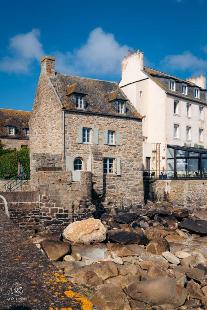 Roscoff granite house in Brittany France